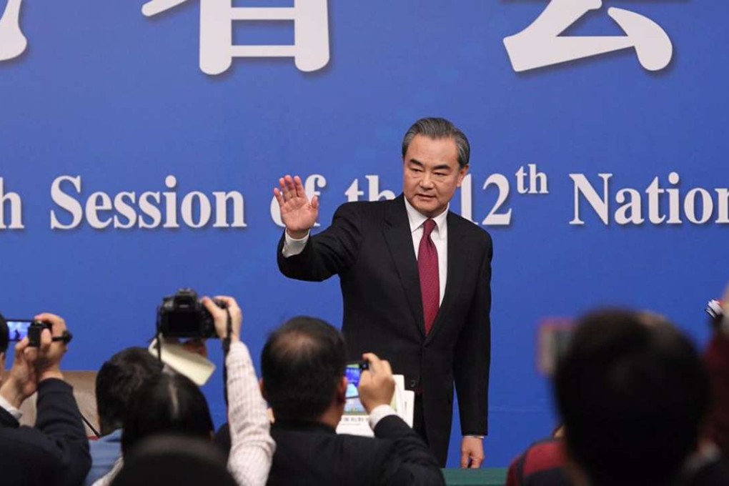 China’s Foreign Minister Wang Yi meets the press on the sidelines of the annual “two sessions” plenary meetings in Beijing on Wednesday. Photo: Simon Song