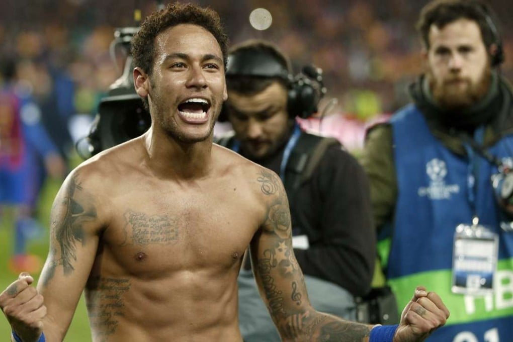 Brazilian forward Neymar gave the performance of a lifetime in helping Barcelona make the quarter-finals for the tenth successive season. Photo: EPA