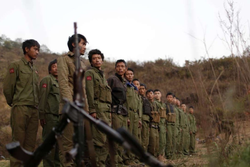 A file picture of rebel troops in the Myanmar Nationalities Democratic Alliance Army. Photo: Reuters