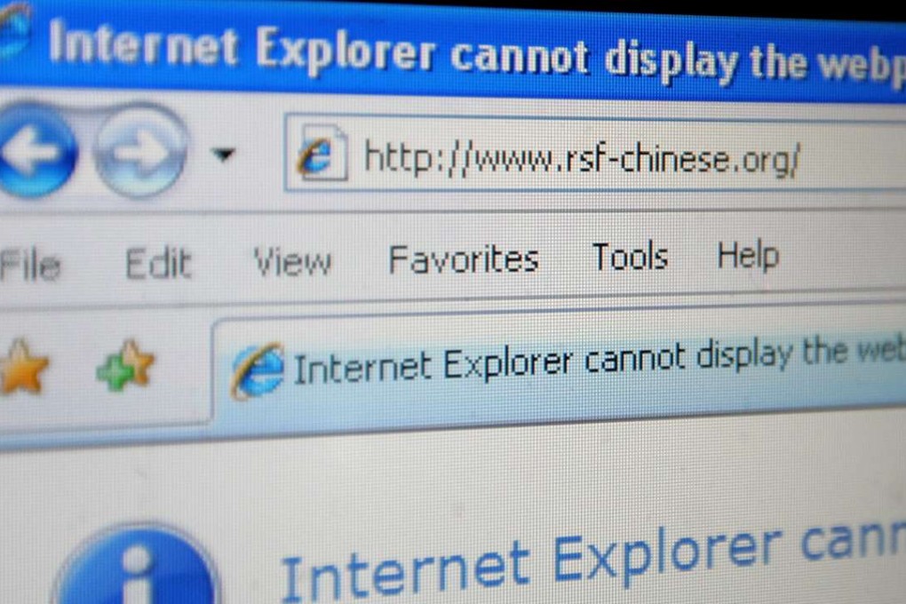 China’s extensive internet censorship system is known overseas as the Great Firewall of China. Photo: AFP