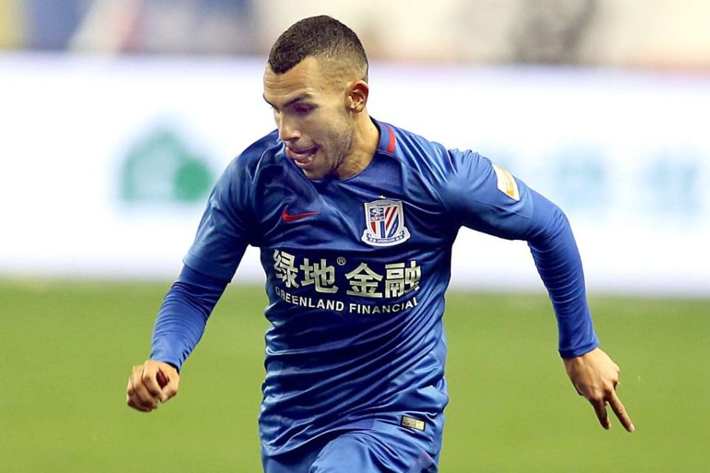 Carloz Tevez in action against Jiangsu Suning. Photo: Xinhua