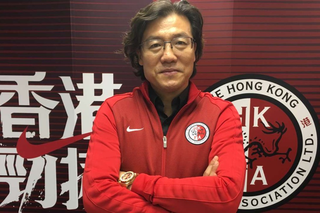 Hong Kong coach Kim Pan-gon. Photo: Hong Kong Football Association