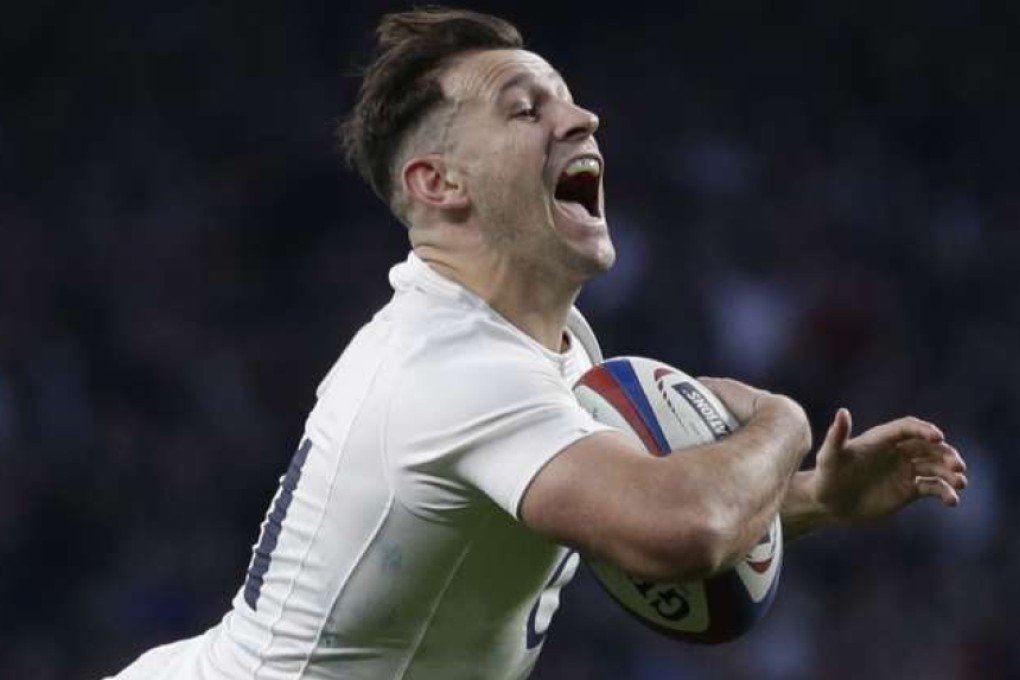 England's Danny Care dives over for a try. Photo: Reuters