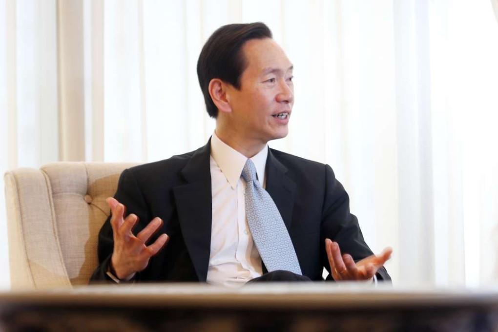 Bernard Chan in Central on Monday. Photo: David Wong