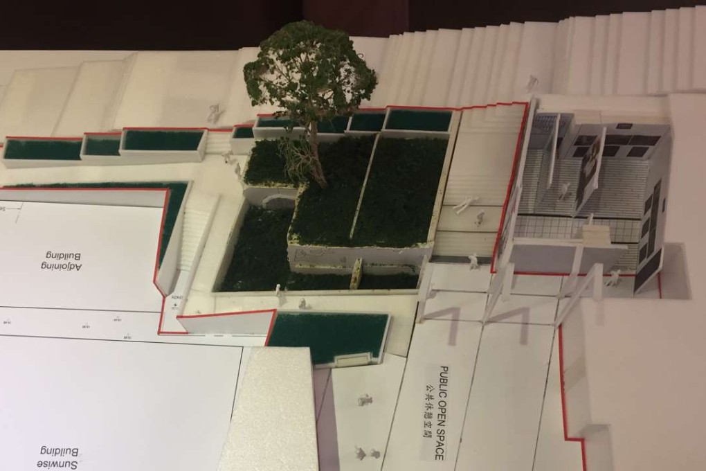 A model showing a new proposal to preserve the remains of the 138-year-old buildings cluster in Central. Photo: Handout