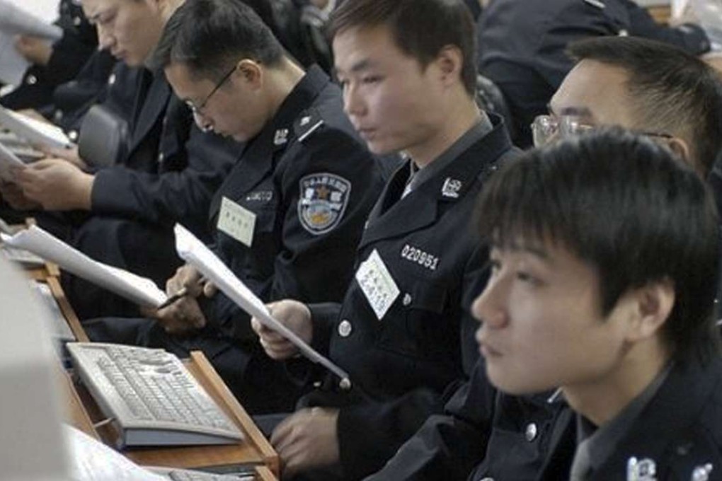 Police monitor the internet in Wuhan. Photo: Handout