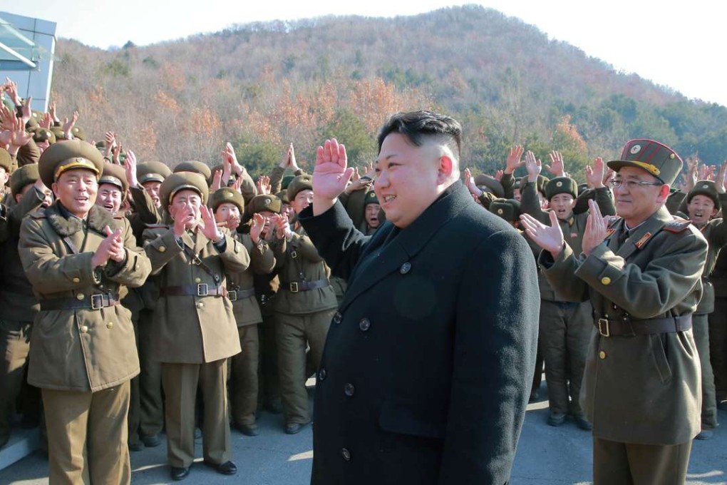 Kim Jong-un supervises a ballistic rocket launch drill by the Hwasong artillery units of the Strategic Force of the Korean People’s Army, in a photo released on March 7. Photo: KCNA