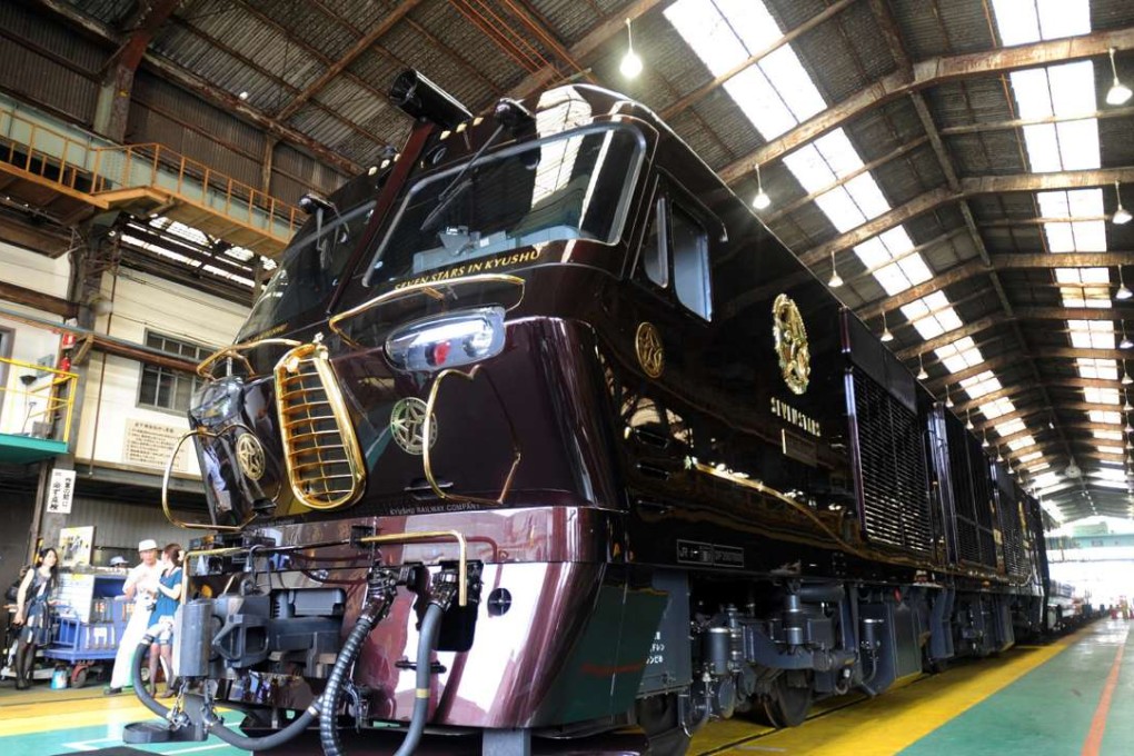 The super luxury Seven Stars in Kyushu sleeper train, by JR Kyushu. Photo: AFP
