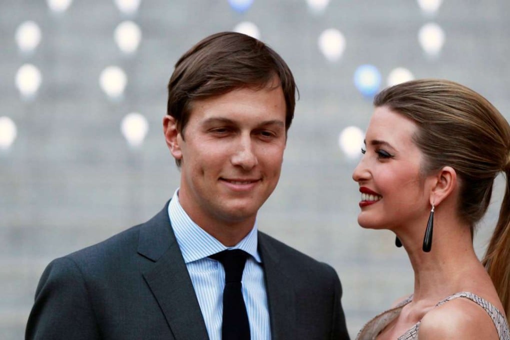A file picture of Jared Kushner with his wife Ivanka Trump. Photo: Reuters