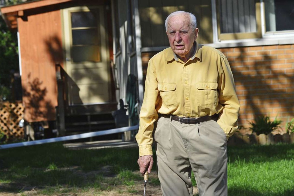 In this May 2014 photo, Michael Karkoc works in his yard in Minneapolis. Poland will seek the arrest and extradition of Karkoc, exposed by The Associated Press as a former commander in an SS-led unit that burned Polish villages and killed civilians in World War II, prosecutors said Monday. Photo: AP