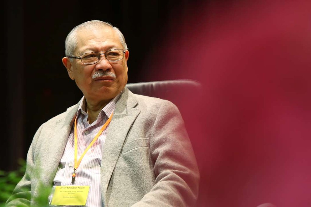 Retired official Michael Suen Ming-yeung did not clearly state which candidate he supported. Photo: Edmond So