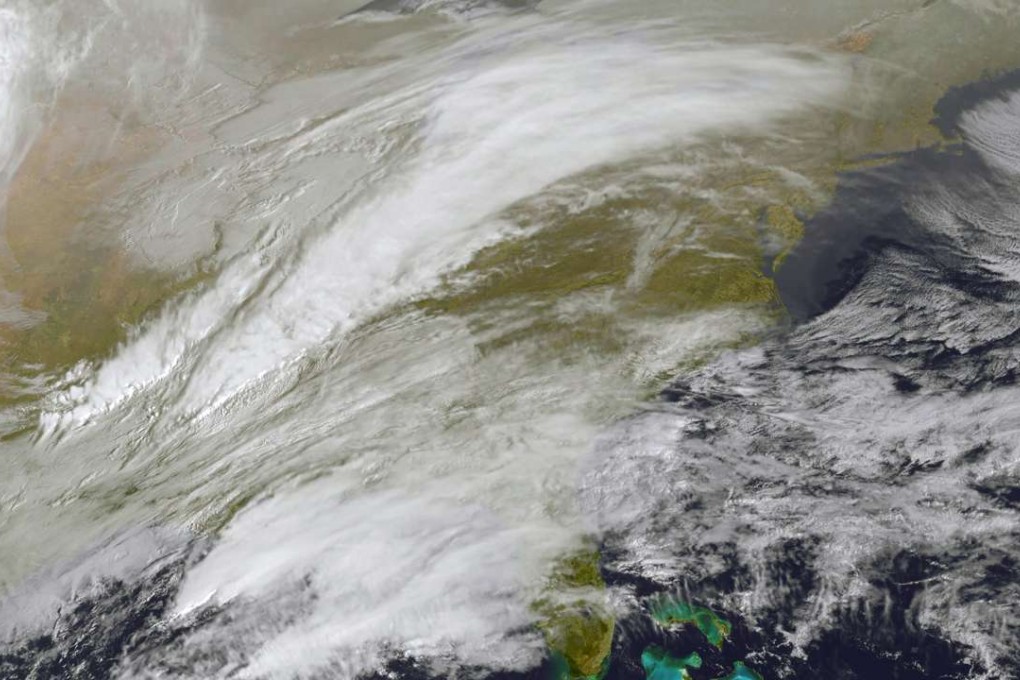Storm activity in the eastern United States. Nearly half the United States was caught in an icy blast on March 13, 2017, with much of the East Coast bracing for what could be the worst winter storm of the year. Photo: AFP