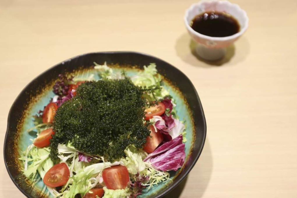 Sea grape salad from Umami in Tsim Sha Tsui. Photo: Xiaomei Chen