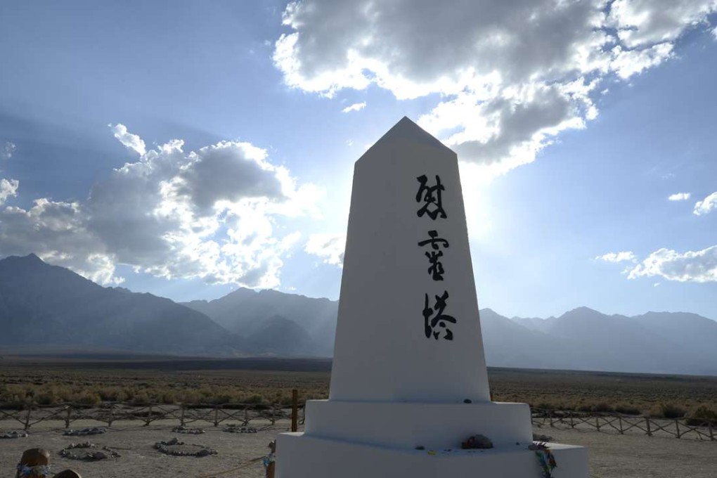 A monument in Manzanar, California, commemorates the tens of thousands of people of Japanese ancestry who were detained an internment camps in the US during the second world war. Photo: AFP