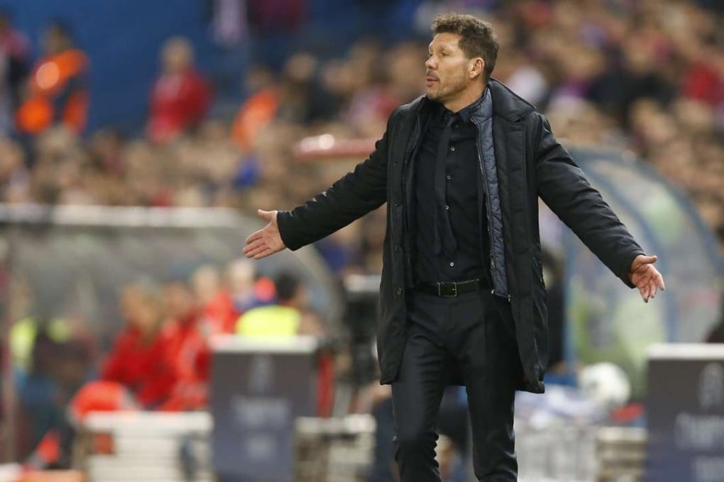Atletico Madrid’s head coach Diego Simeone has once again steered his team to the outer reaches of the Champions League draw. Photo: AP