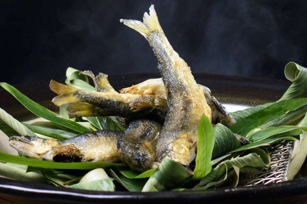 The chef at Wagyu Kaiseki Den creates new tasting dishes using fresh produce flown in daily from Japan.