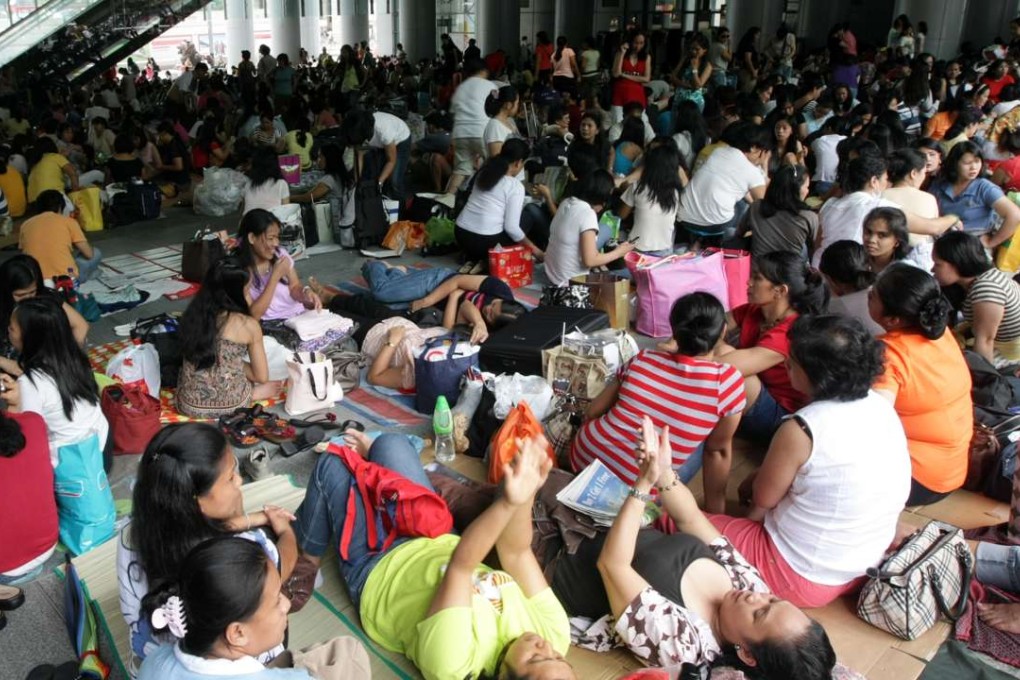 The government insists on domestic helpers renewing their contracts every two years. Photo: David Wong