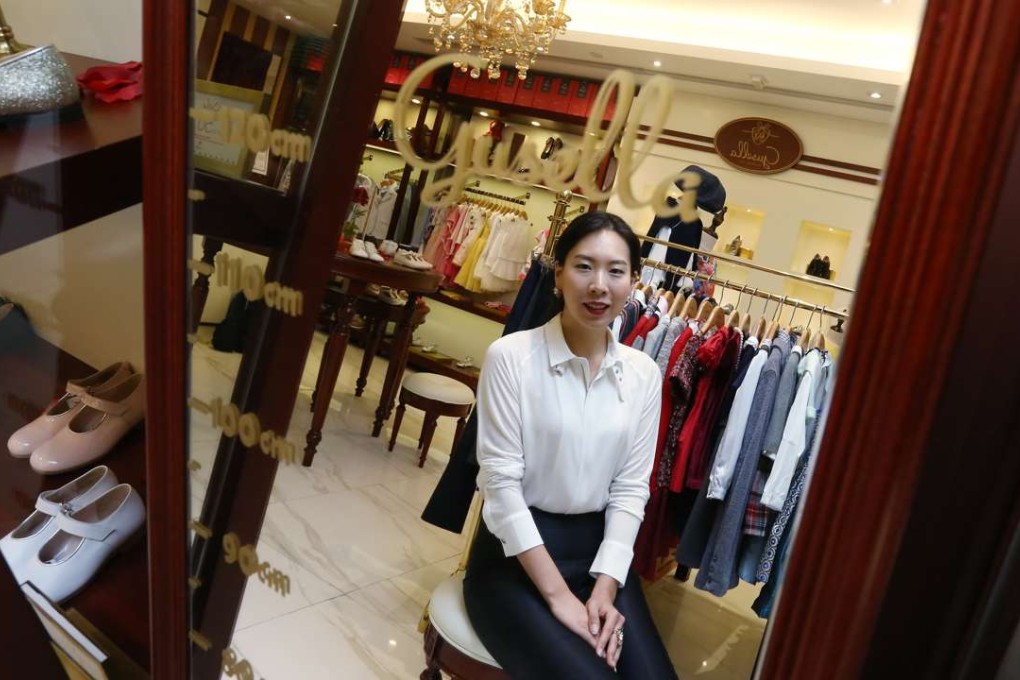 Caroline York, brand director at Dragon Crowd Enterprise at a Gusella shop in Lee Gardens in Causeway Bay. Photo: Jonathan Wong