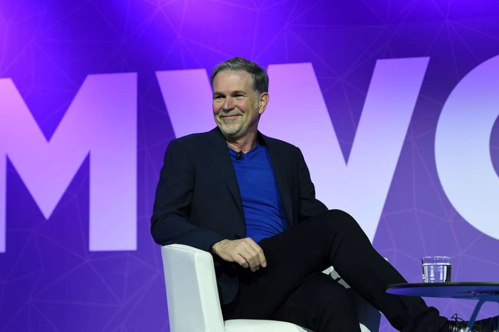 Netflix founder and chief executive Reed Hastings. Netflix will release about 30 original films this year from small budget pictures made by independent producers to lavish Hollywood productions. Photo: AFP