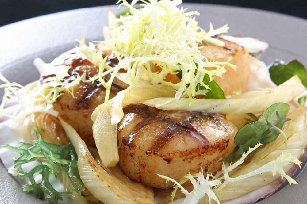 Barbecue miso Hokkaido scallops at Skye