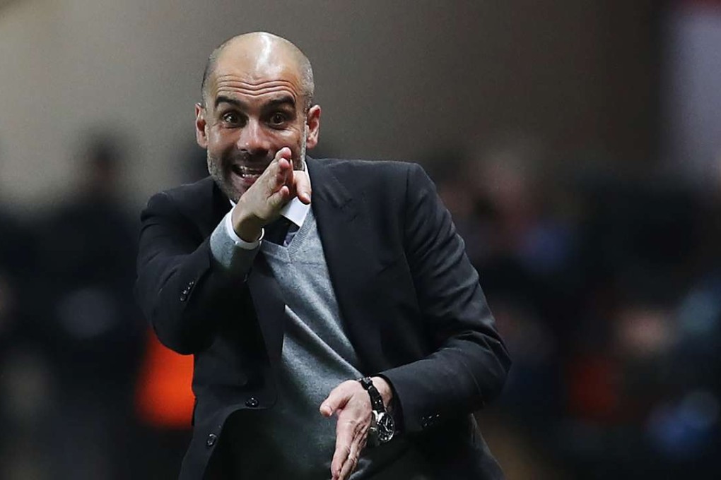 My way or the highway: Manchester City boss Pep Guardiola won’t change his team’s style following their loss to Monaco in the Champions League. Photo: AFP