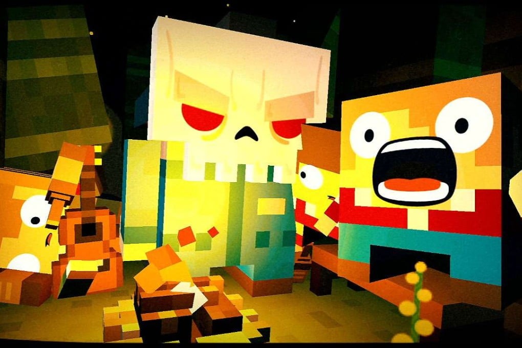 Slayaway Camp’s blocky graphics are well suited to the cheesy slasher antics.