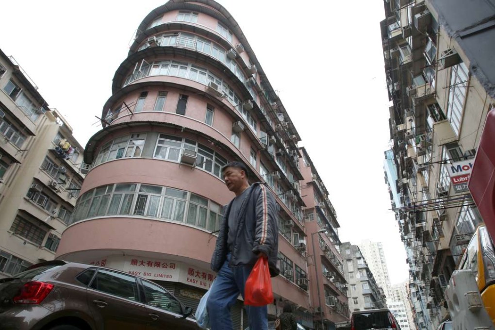 The type of old housing that will go once redevelopment starts in To Kwa Wan. Photo: Edward Wong