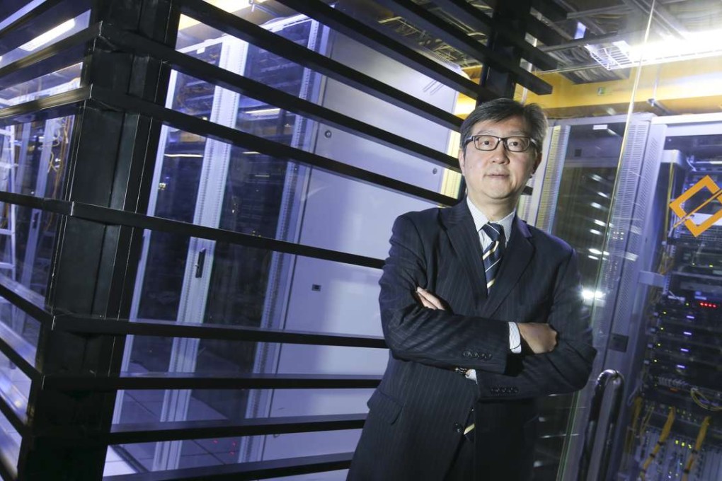 Peter Yan, chief executive officer of SuneVision, at the company’s data centre in Chai Wan. Photo: David Wong