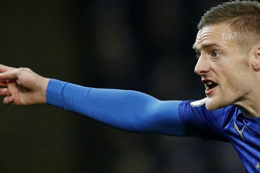 Britain Football Soccer - Leicester City v Liverpool - Premier League - King Power Stadium - 27/2/17 Leicester City's Jamie Vardy Reuters / Darren Staples Livepic EDITORIAL USE ONLY. No use with unauthorized audio, video, data, fixture lists, club/league logos or "live" services. Online in-match use limited to 45 images, no video emulation. No use in betting, games or single club/league/player publications. Please contact your account representative for further details.