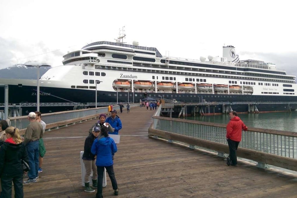 The Zaandam, one of Holland America’s cruise ships, has a 1,400 capacity with 600 crew. Its first sail to Alaska this year starts on May 14, from Vancouver to Anchorage. Photos: Andrew Sun.