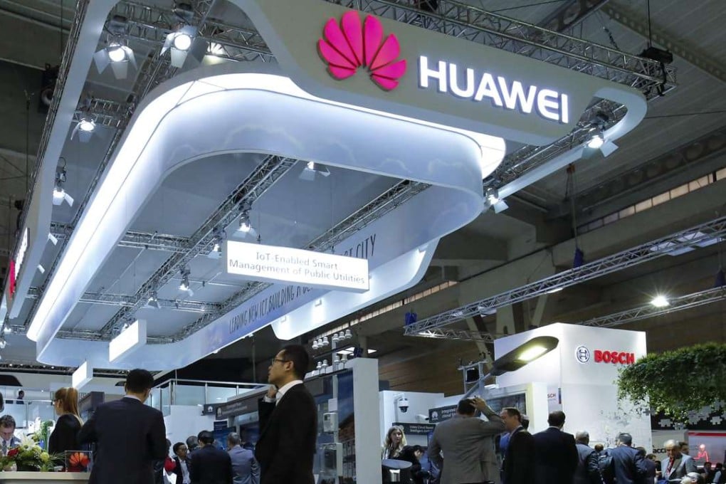 The Huawei stand during the Smart City Expo World Congress in Barcelona in Spain last November. Photo: Xinhua