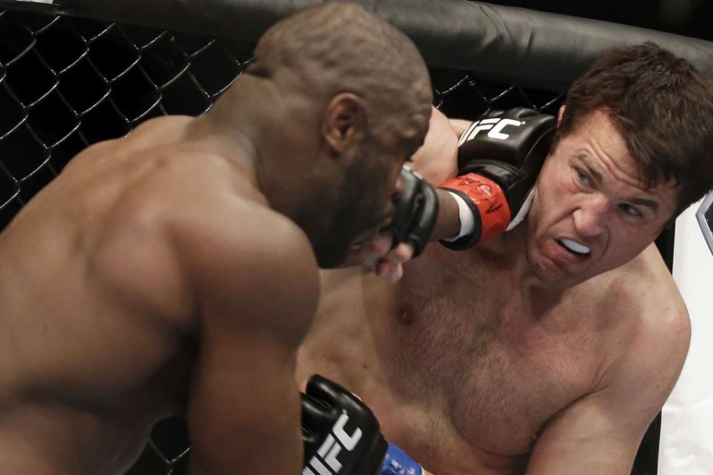 Chael Sonnen, pictured fighting Rashad Evans, will headline Bellator 180 at Madison Square Garden in new York. Photo: AP