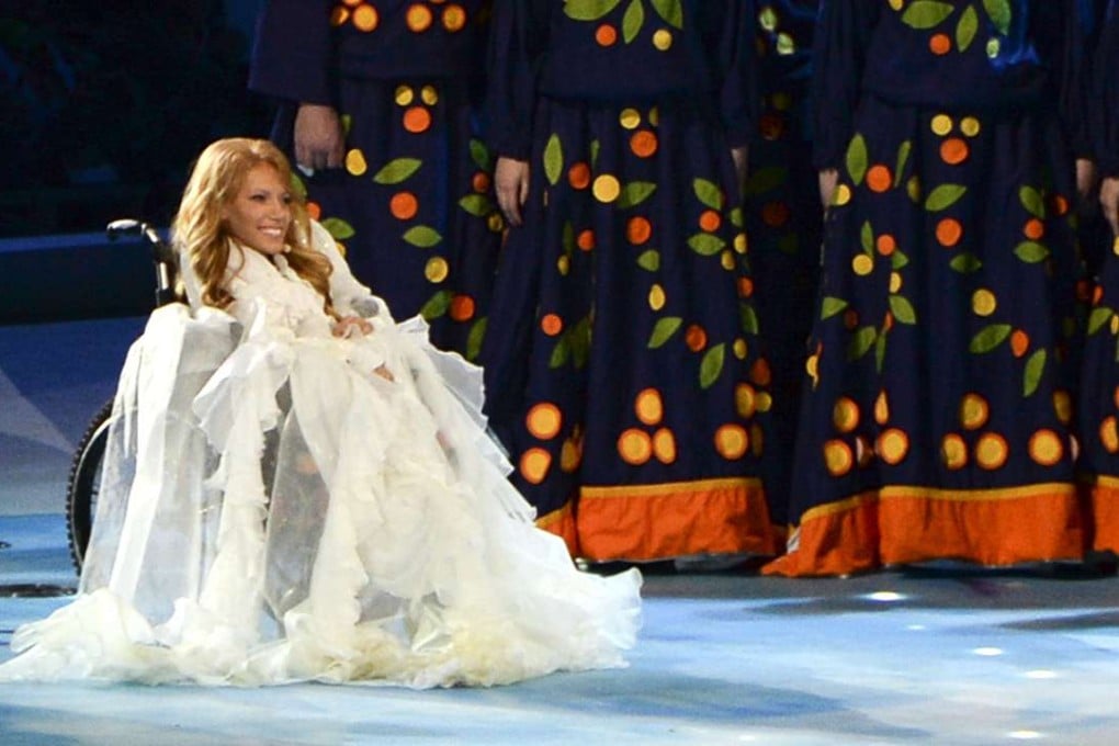 Russian singer Yulia Samoylova. Photo: AP