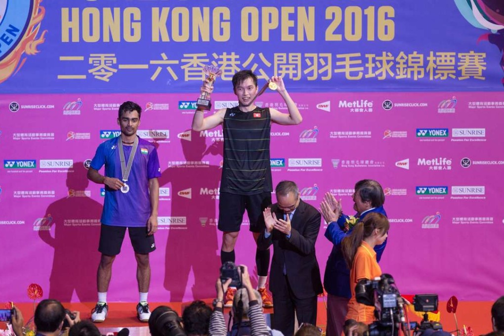 Hong Kong’s Angus Ng Ka-long won the 2016 Hong Kong Open. Photo: EPA