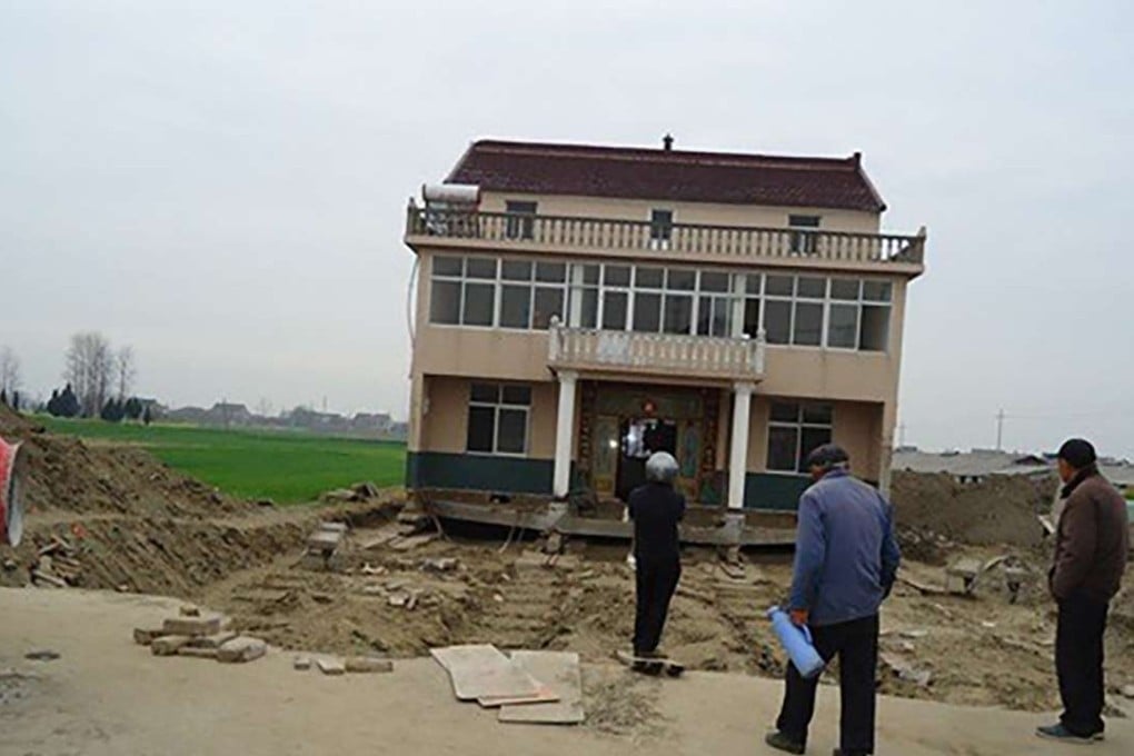 The home owner said he has spent too much money on his home to see it demolished, so he took it with him. Photo: Handout