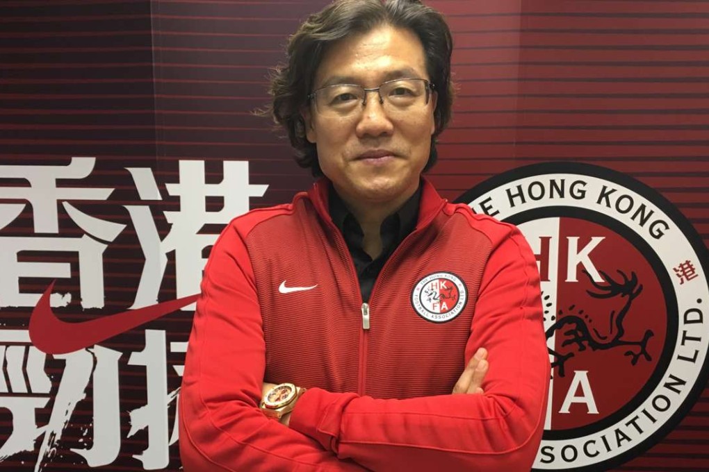 Hong Kong coach Kim Pan-gon. Photo: HKFA