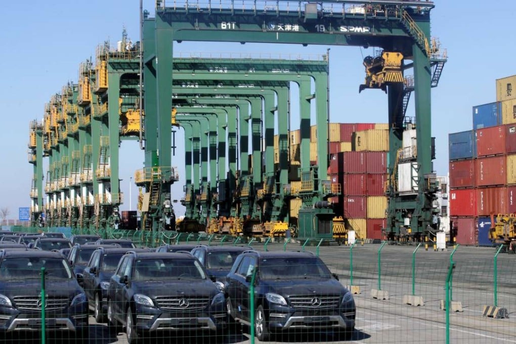 A file picture of a container port terminal in Tianjin in northern China. Photo: Reuters