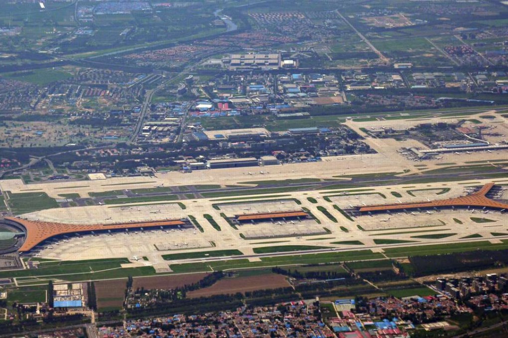 The central runway takes about 40 per cent of Beijing Capital International Airport’s traffic. Photo: Handout