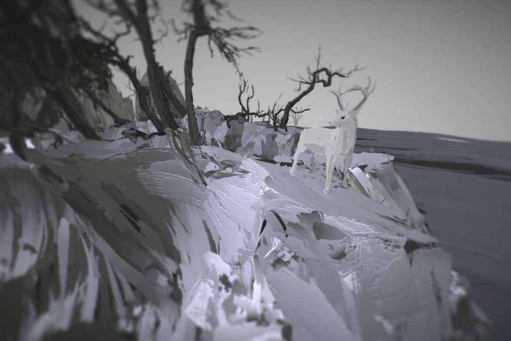 Yang Yongliang's 3D virtual Chinese ink landscape painting Eternal Landscape, created using Tilt Brush by Google. Photo: Handout