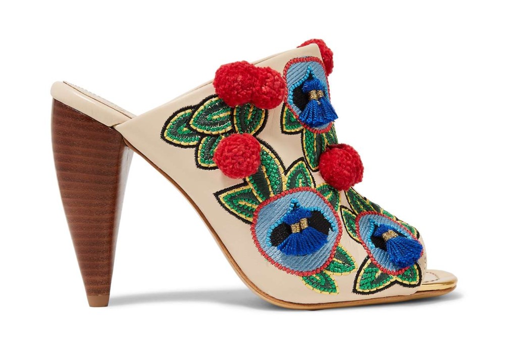 Tory Burch’s embellished mules are just one of the many ways to spice things up this season