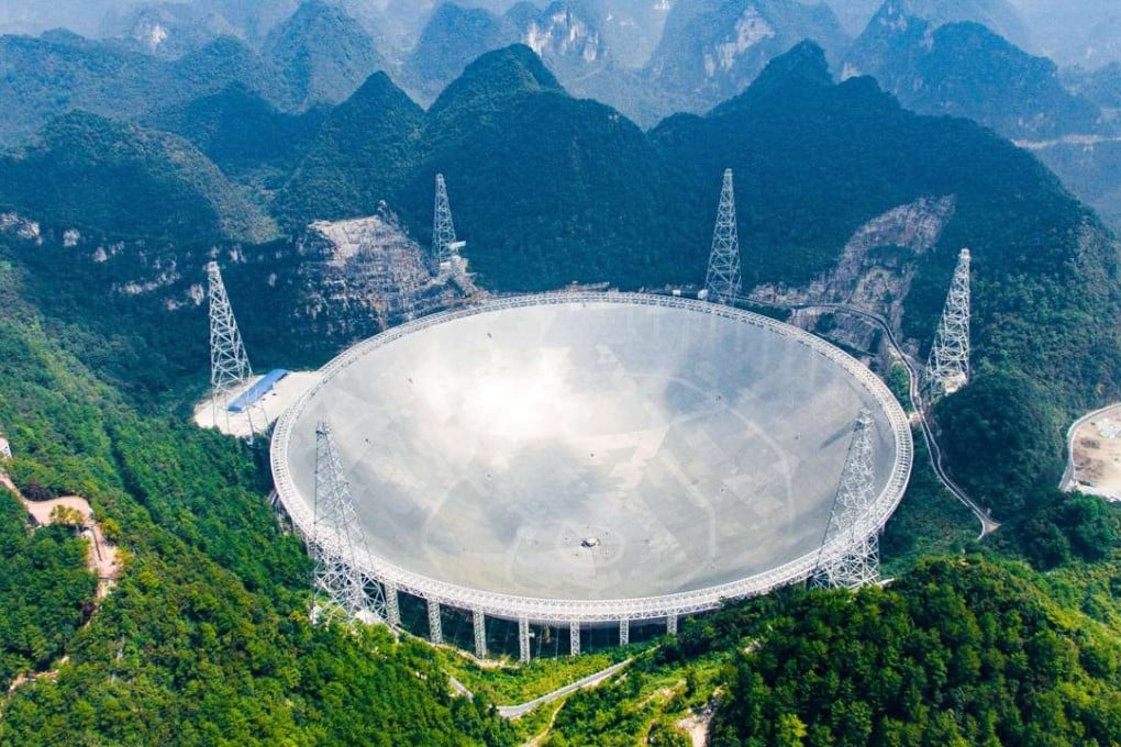 The 500-metre Aperture Spherical Telescope (FAST) in China's Guizhou province recently joined the hunt for extraterrestrial life. Photo: Xinhua