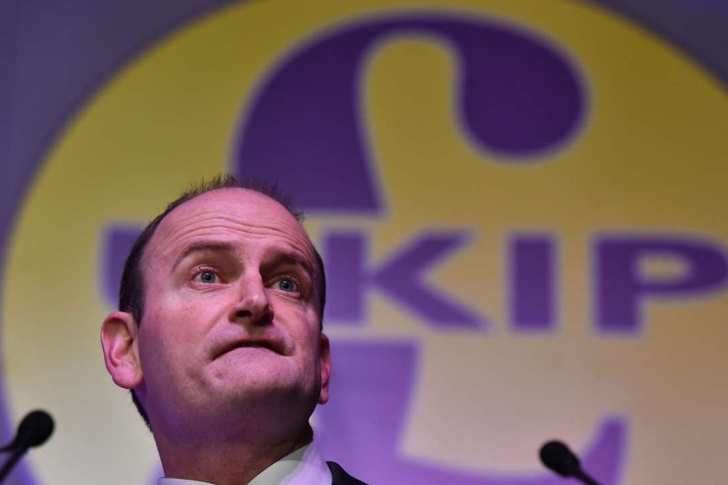 MP Douglas Carswell delivering a speech on the second day of the UKIP spring conference in Margate in 2015. Photo: AFP