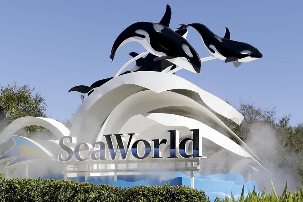 The entrance to Sea World in Orlando, Florida. SeaWorld announced Friday, March 24, 2017 that Zhonghong Zhuoye Group Co., real estate holding company, has acquired a 21 per cent stake from Blackstone Group. Photo: AP