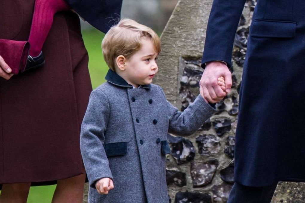 Prince George attends St Marks Church Englefield Christmas Day service with his family at Sandringham, Britain, 25 December 2016. Photo: EPA
