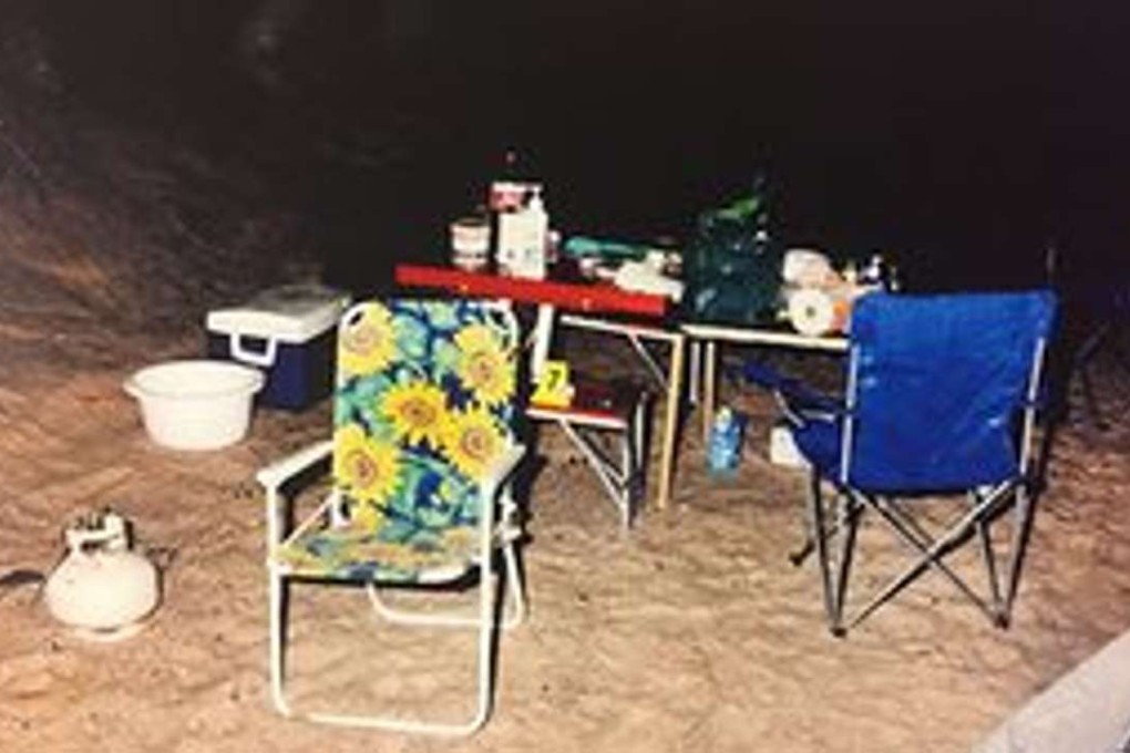 The crime scene of the attack on two female backpackers. Photo: The Guardian