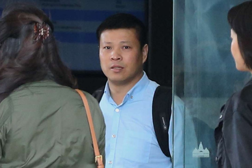Pan Xuejun, 39, captain of the vessel that transported Singapore military vehicles into Hong Kong appears at West Kowloon Court. Photo: Edward Wong