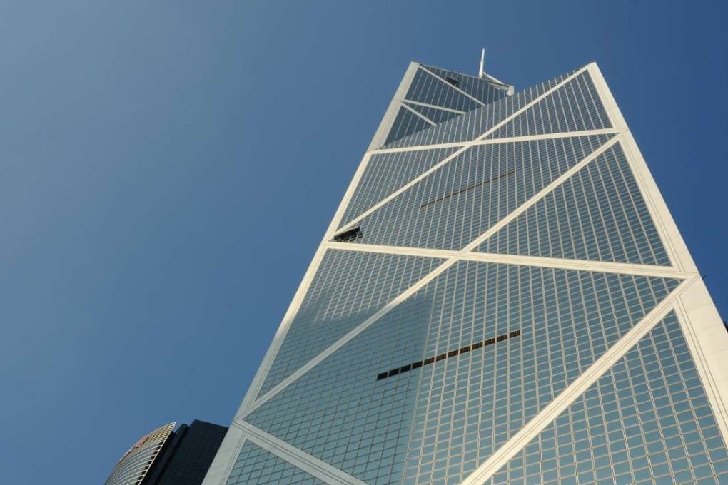 I.M. Pei’s Bank of China Tower in Central – known as Chinese Silver Sword.