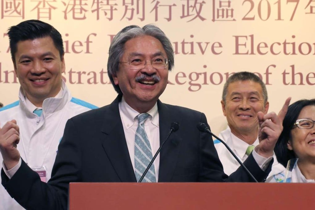 John Tsang says he respected the decision of all the Election Committee members. Photo: Felix Wong