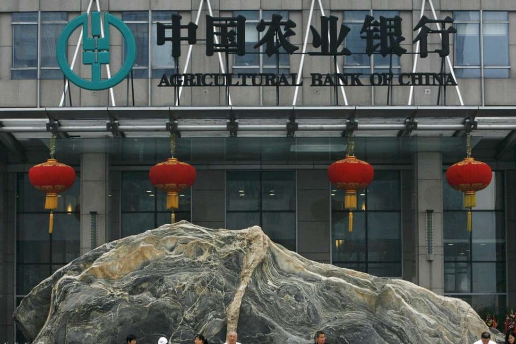 Agricultural Bank of China is expected to post a profit decline of 2 per cent, the first drop since 2010. Photo: Reuters
