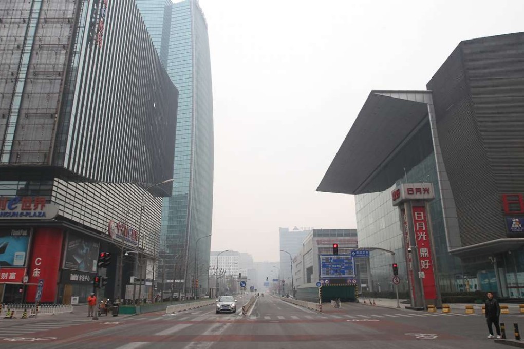 The Zhongguancun district of Beijing, also known as China's Silicon Valley, during the Lunar New Year holiday. Photo: Simon Song
